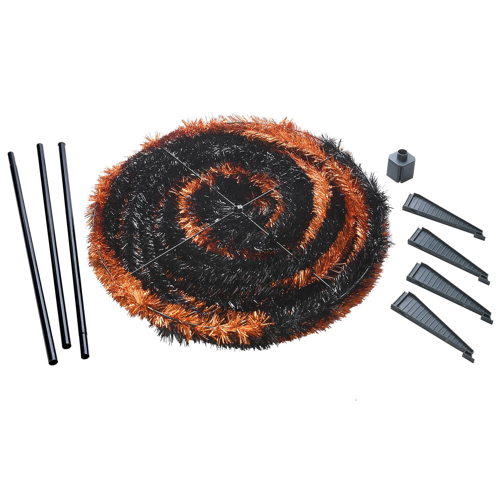 7.5ft. Unlit & Black Pop-Up Artificial Halloween Tree